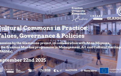 A gathering at Erasmus University, Rotterdam. Cultural Commons in Practice: Values, Governance and Policies